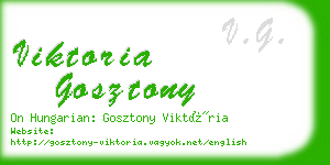 viktoria gosztony business card